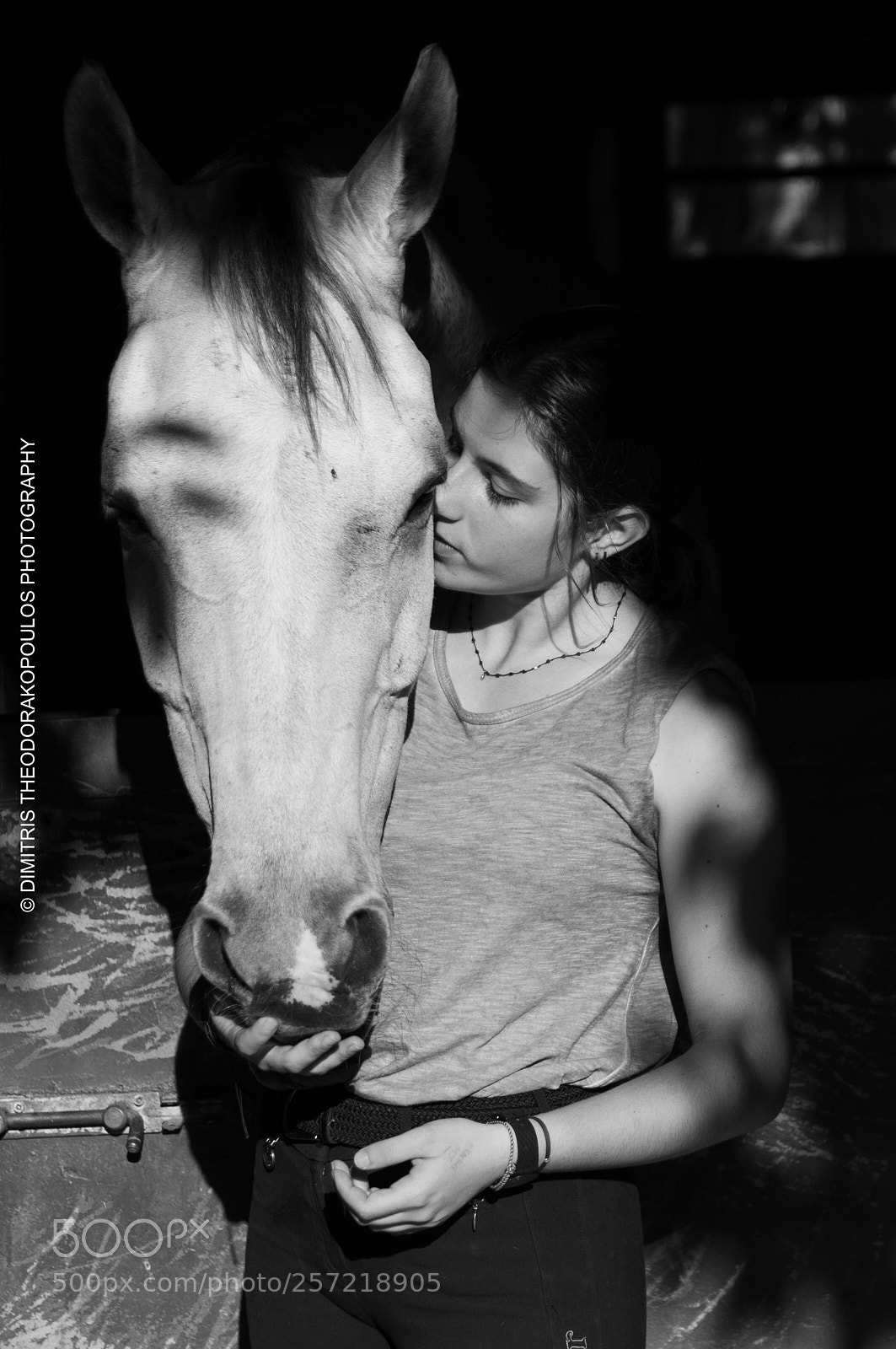 Nikon D5000 sample photo. Hourse and the girl..... photography