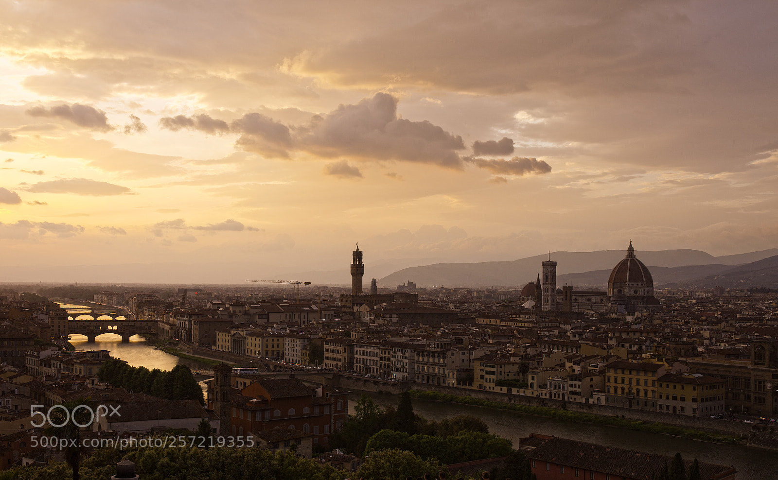 Canon EOS 5D Mark II sample photo. Sunset in florence photography