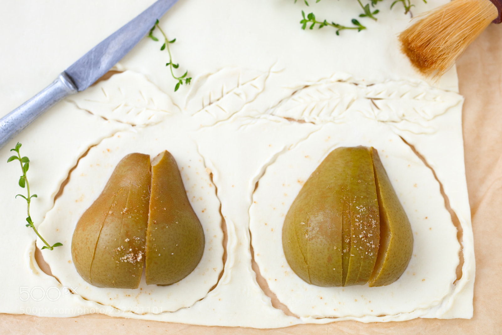 Canon EOS 5D Mark II sample photo. Raw pear in a photography