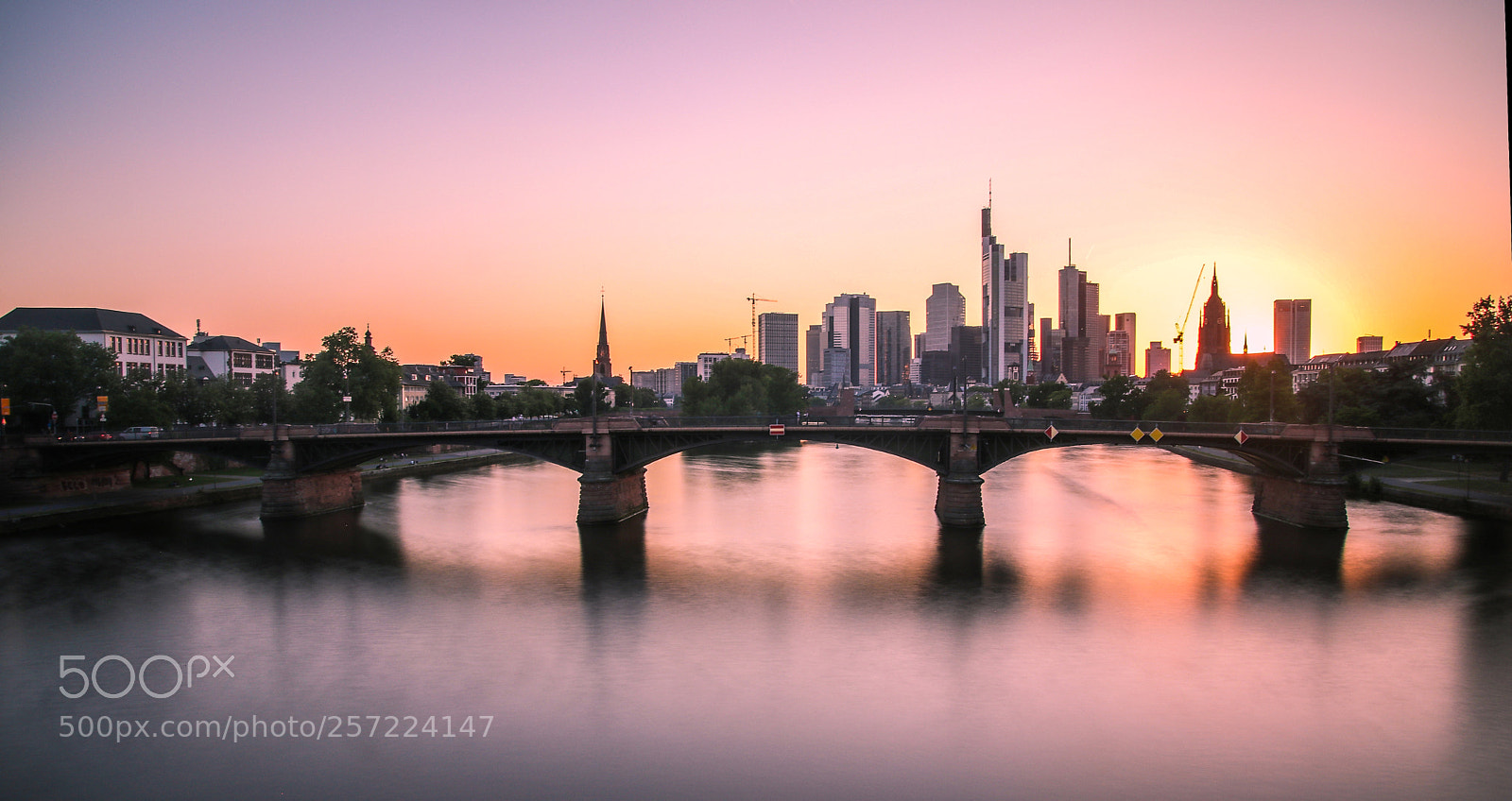 Canon EOS 80D sample photo. Sunset at frankfurt am photography
