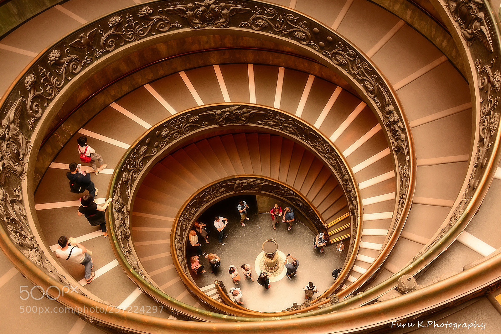 Nikon D7100 sample photo. Vatican stairs photography