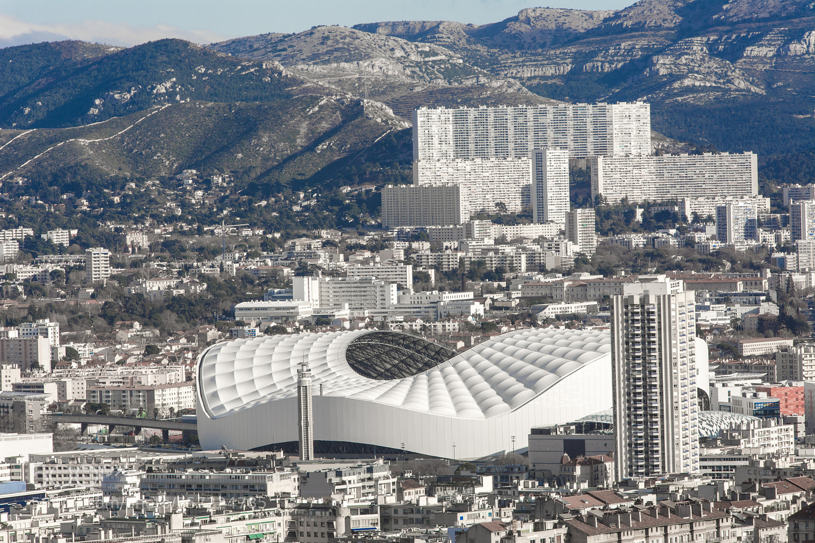 Nikon D7100 sample photo. Marseille orange velodrome stadium photography