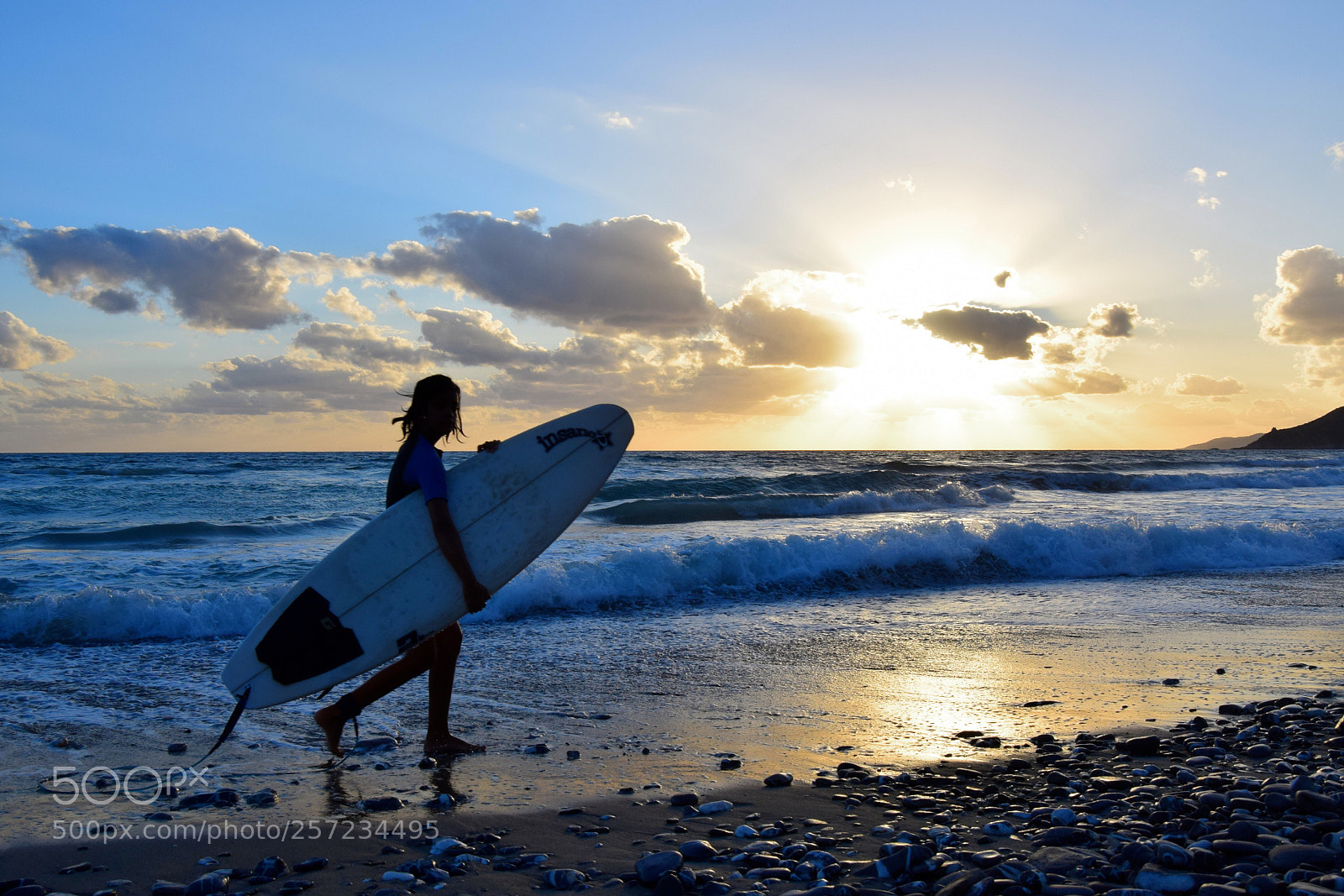 Nikon D3300 sample photo. Surfer at dusk photography
