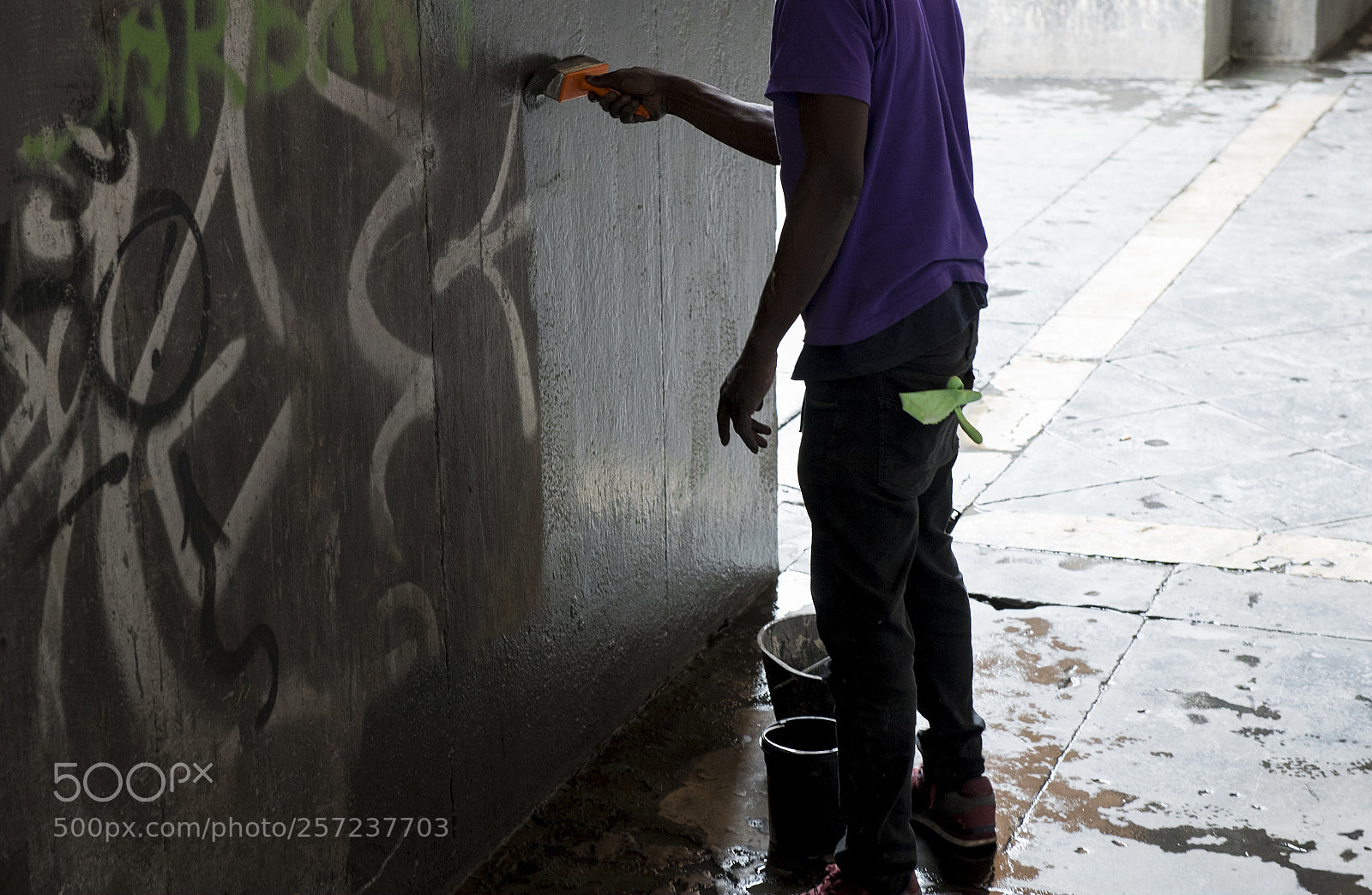 Nikon D850 sample photo. Street painter in napoli photography