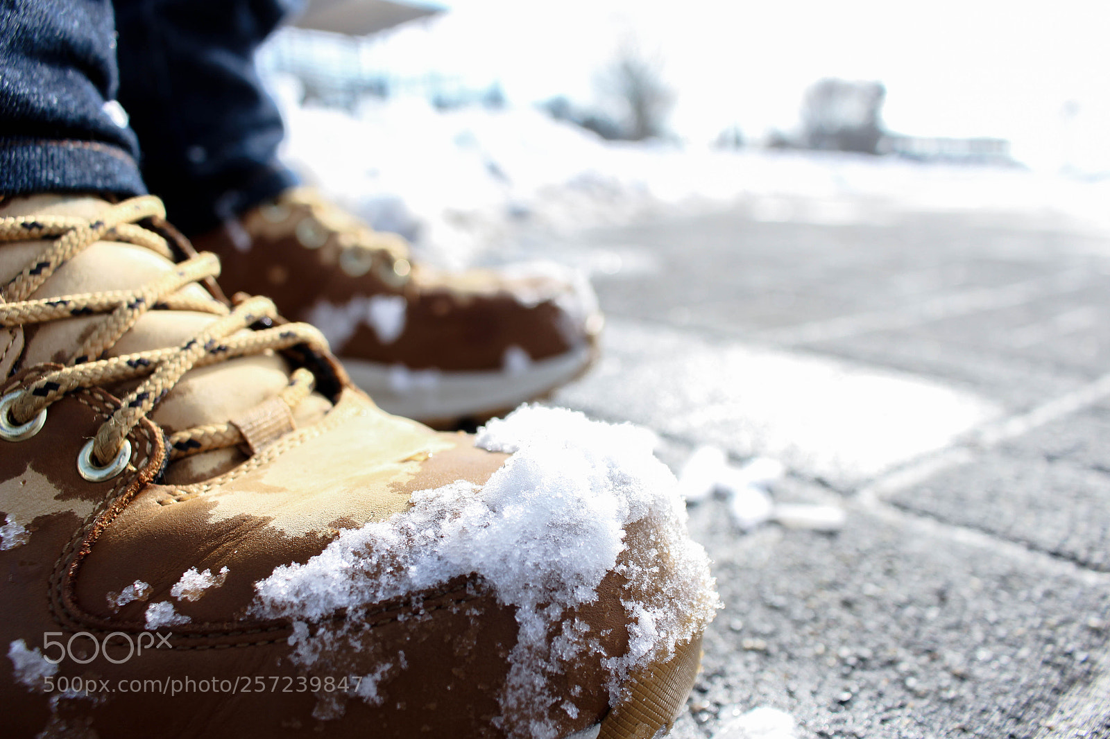Canon EOS 700D (EOS Rebel T5i / EOS Kiss X7i) sample photo. Boots with snow. winter photography