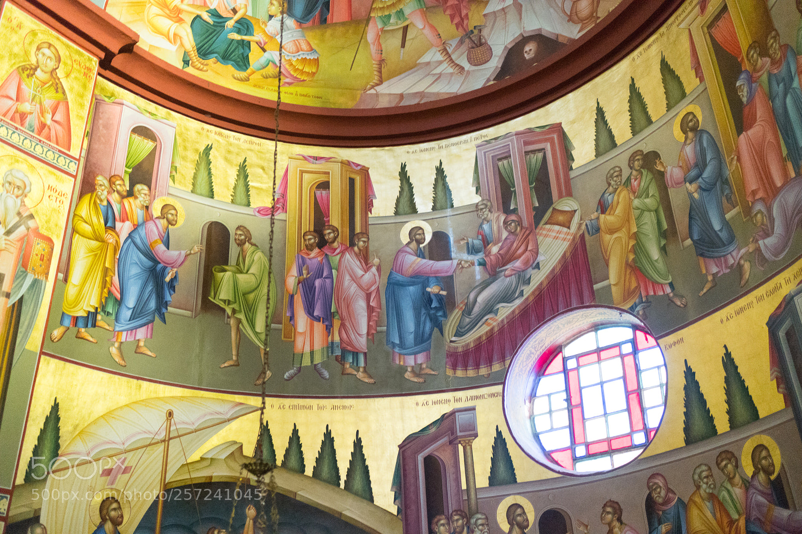 Sony a6500 sample photo. Ortodox church painting israel photography