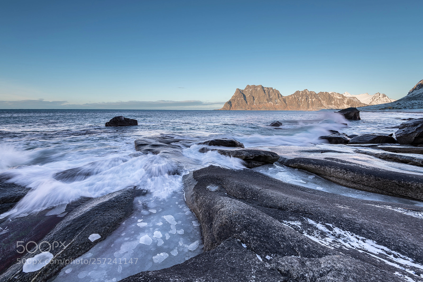 Nikon D850 sample photo. Uttakleiv sunset photography