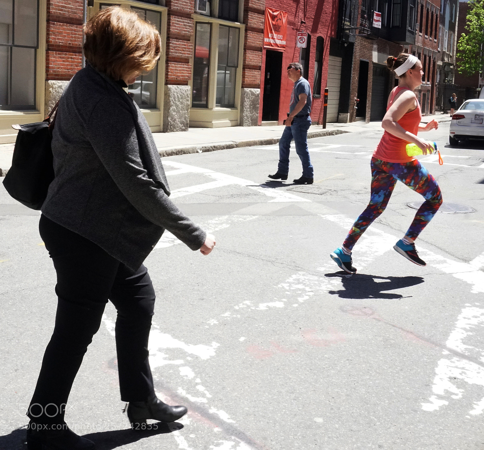 Sony a6500 sample photo. Busy pedestrian intersection photography