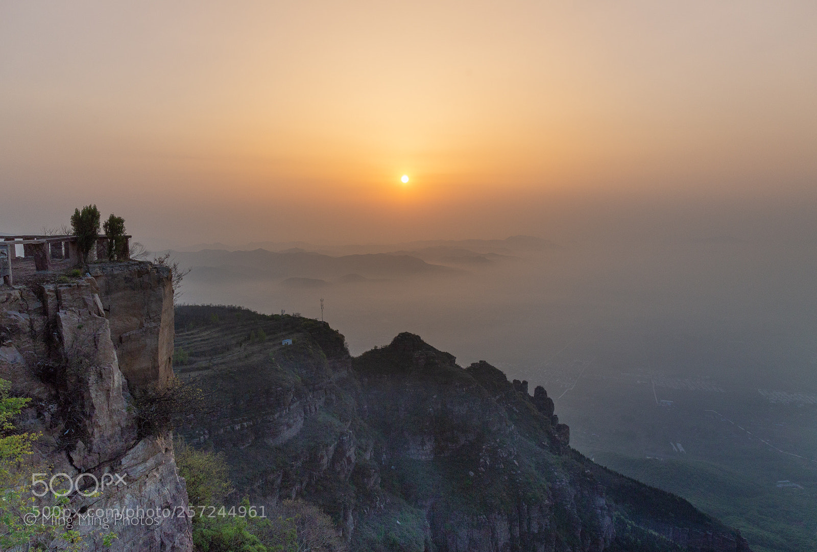 Canon EOS 6D sample photo. Sunrise over misty mountains photography