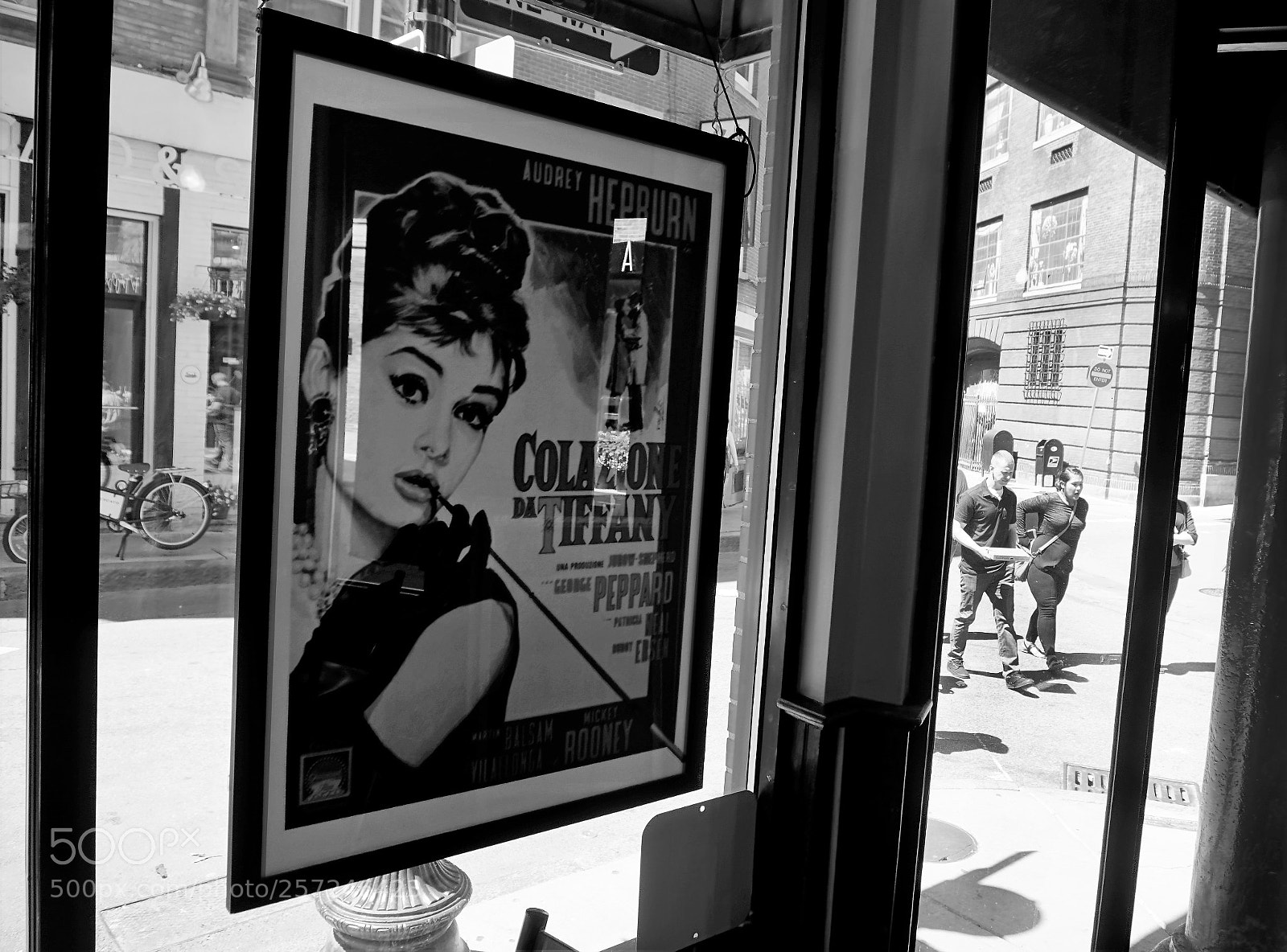 Sony a6500 sample photo. Audrey hepburn movie poster photography