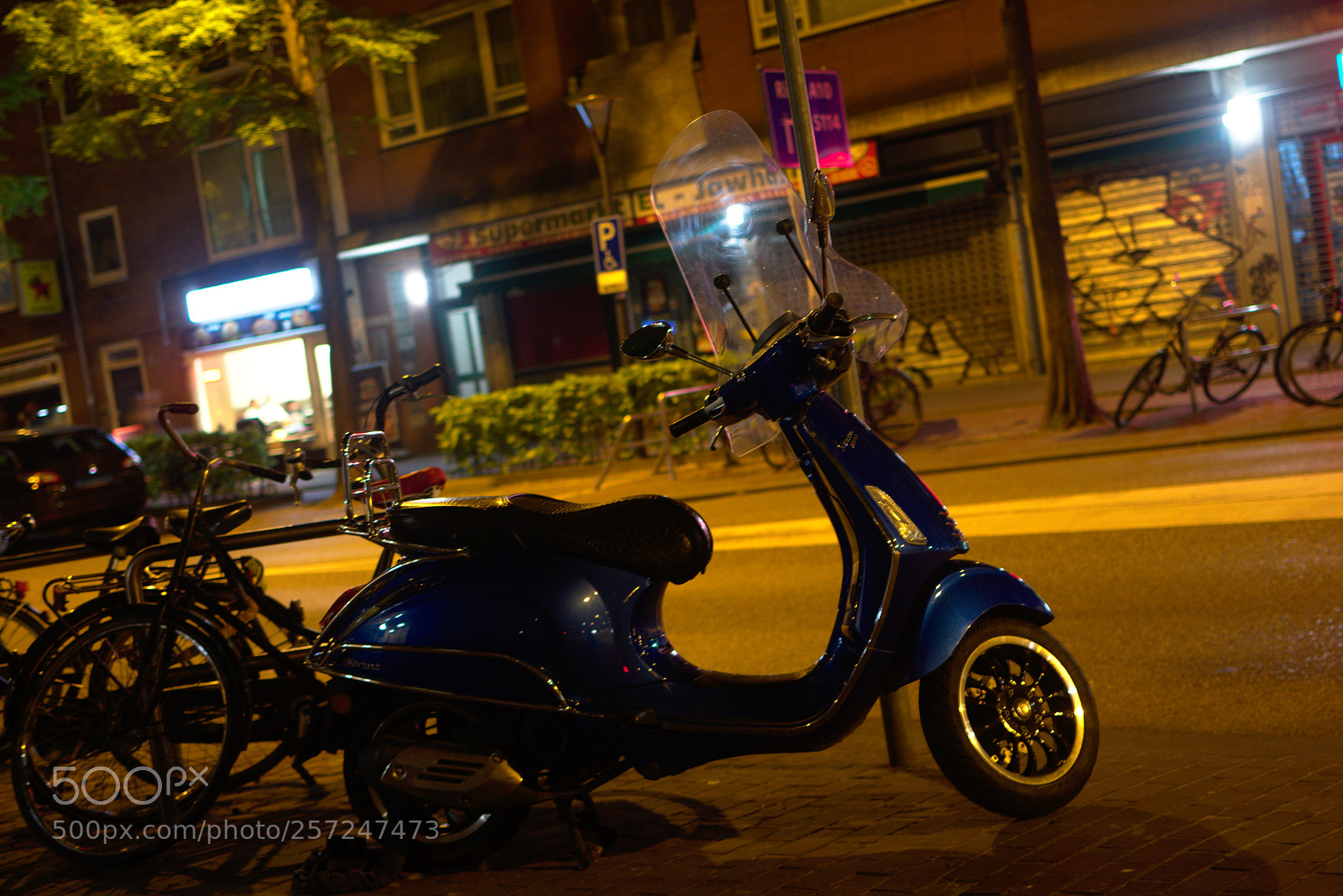 Nikon D3400 sample photo. Scooter blue photography