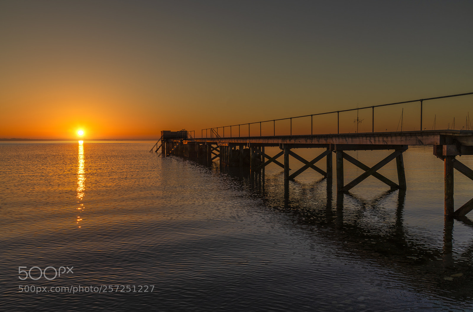 Nikon D850 sample photo. Dawn pier photography