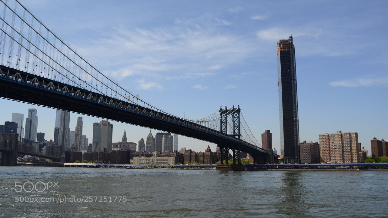Nikon D3100 sample photo. Manhattan bridge photography