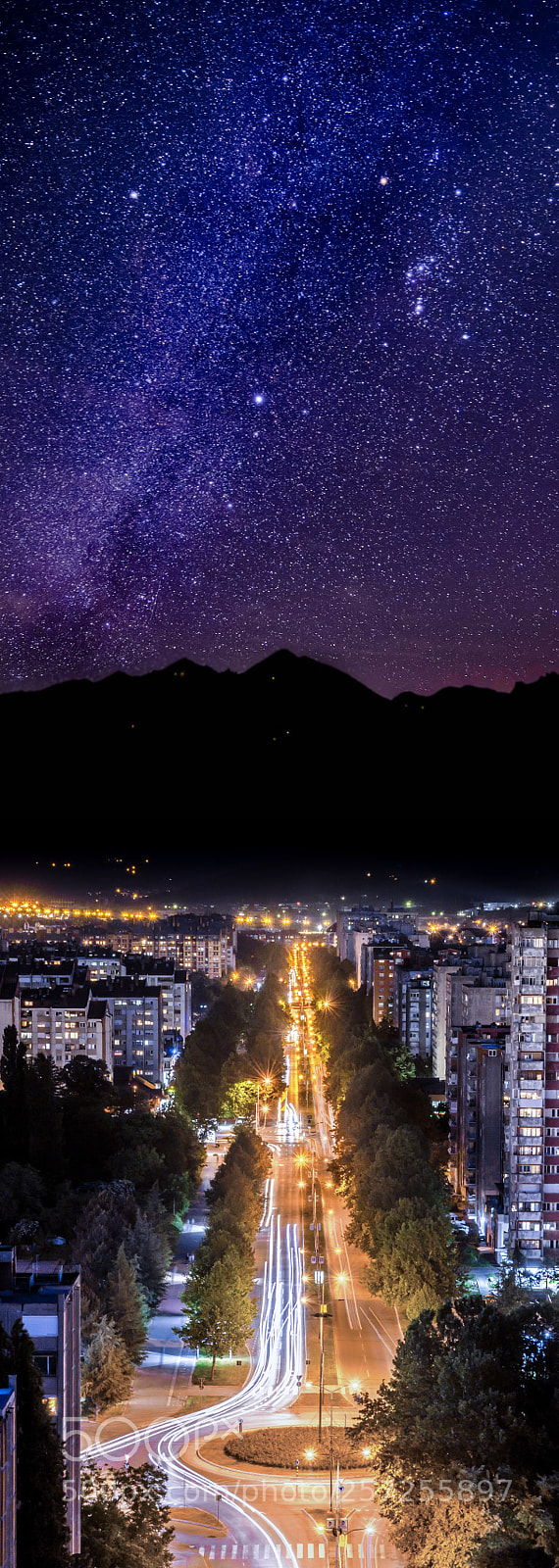 Nikon D5100 sample photo. Night over niš photography