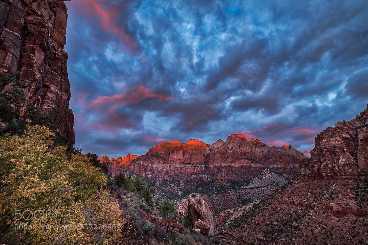 Fujifilm X-T2 sample photo. Red mountains sunraise photography