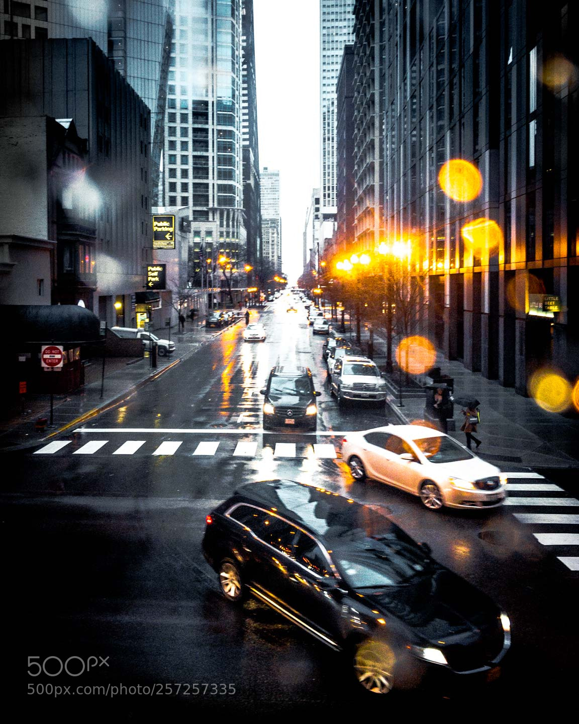 Apple iPhone 6s sample photo. Chicago in rain photography