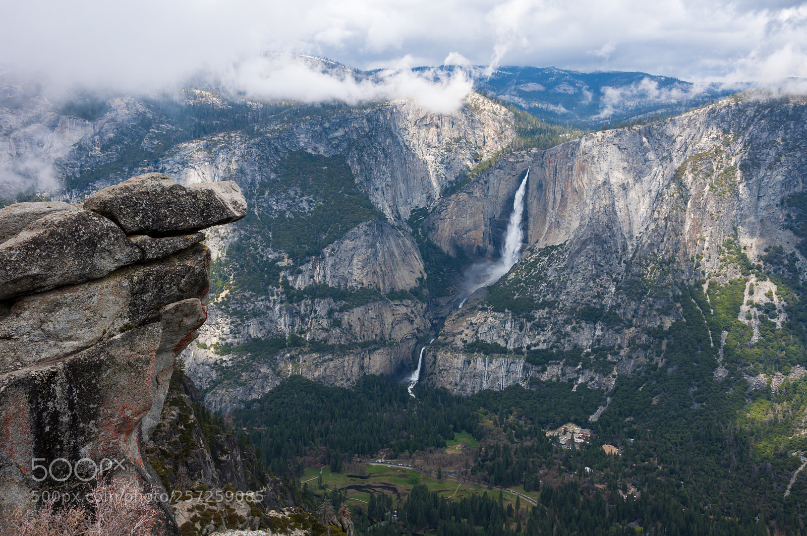 Nikon D90 sample photo. Clouds over yosemite valley photography