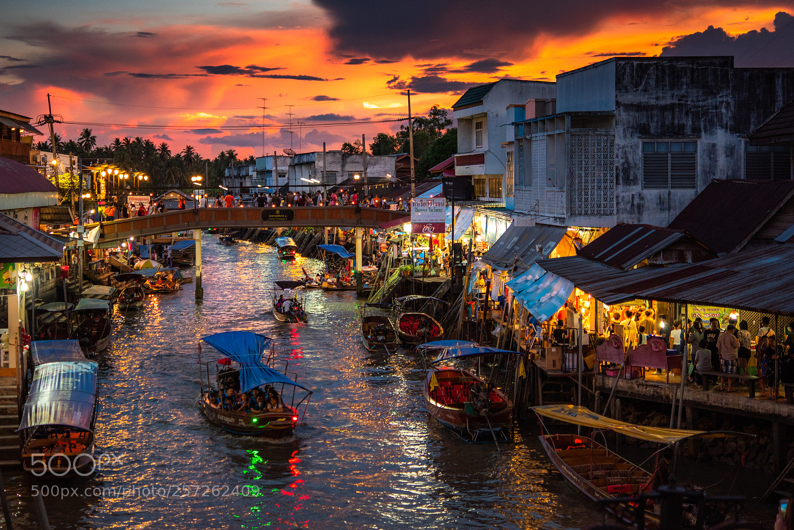Nikon D750 sample photo. Amphawa floating market, thailand. photography