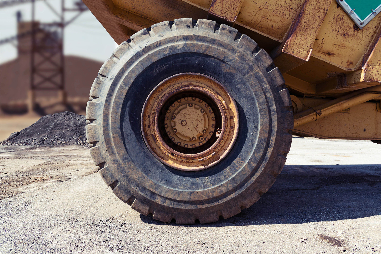 Nikon D750 sample photo. Big truck tire photography
