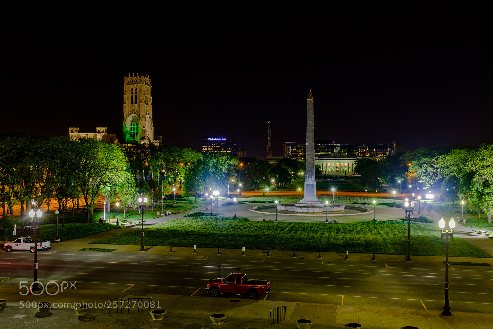 Fujifilm X100F sample photo. Indianapolis night photography