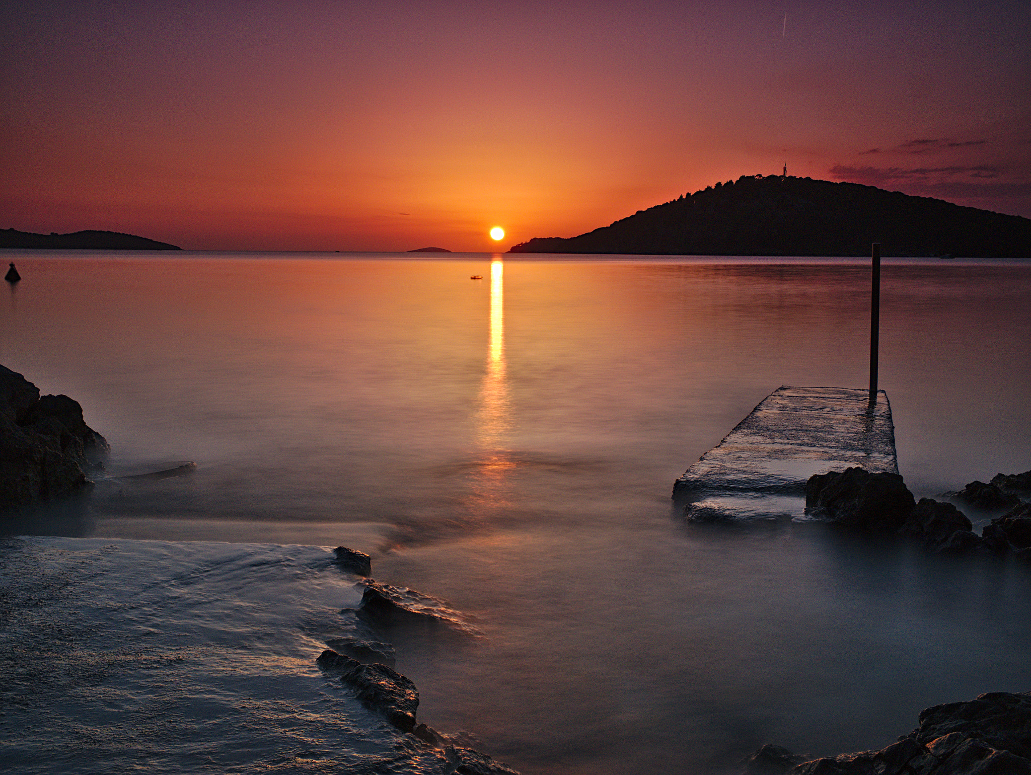 Panasonic DMC-G81 sample photo. Sundown at adriatic sea photography