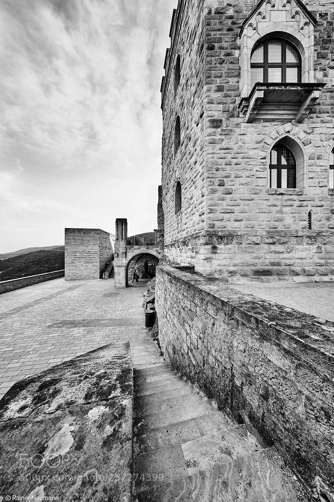 Sony a7R II sample photo. Hambacher schloß b&w photography