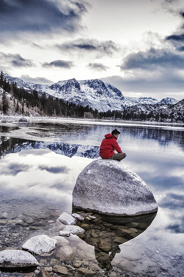 Canon EOS 6D sample photo. June lake, thoughtful portrait photography