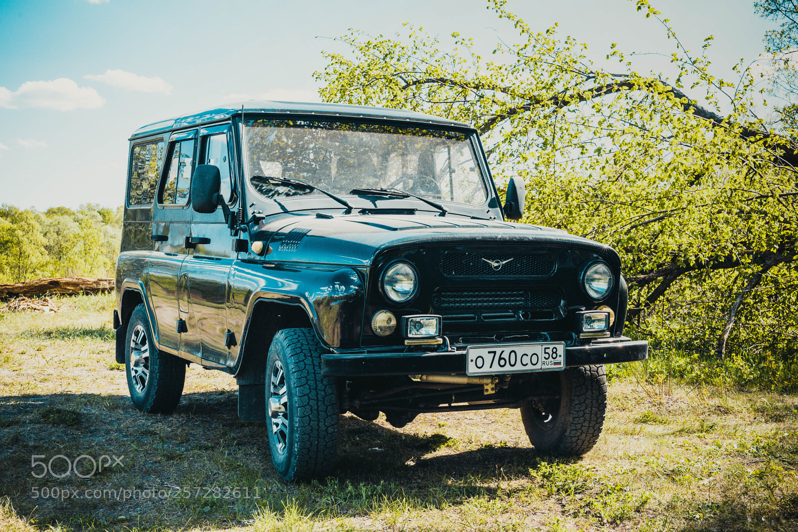 Canon EOS 6D sample photo. Uaz in the field photography