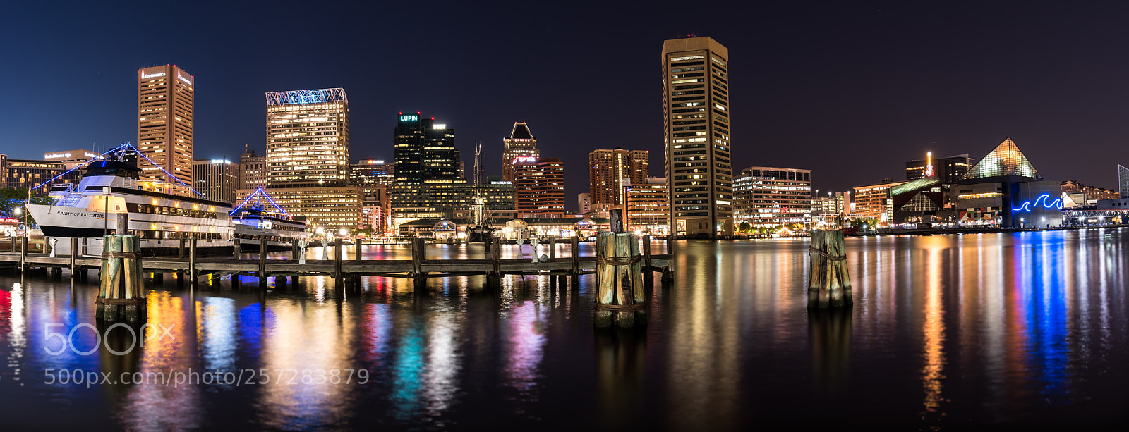 Nikon D810 sample photo. Inner harbor_pano photography