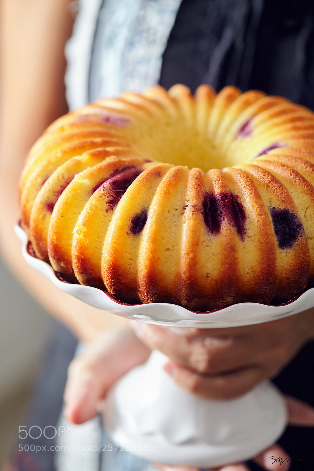 Canon EOS 5D Mark II sample photo. Blackberries cake photography