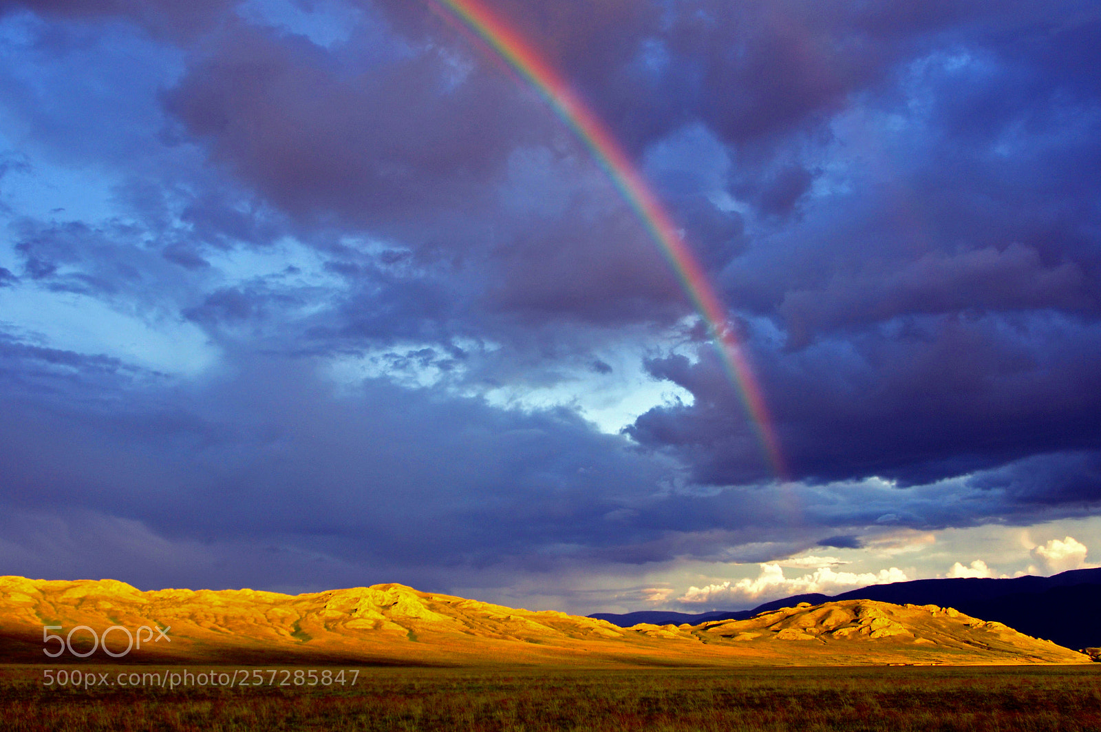 Nikon D90 sample photo. Mongolia-rainbow photography