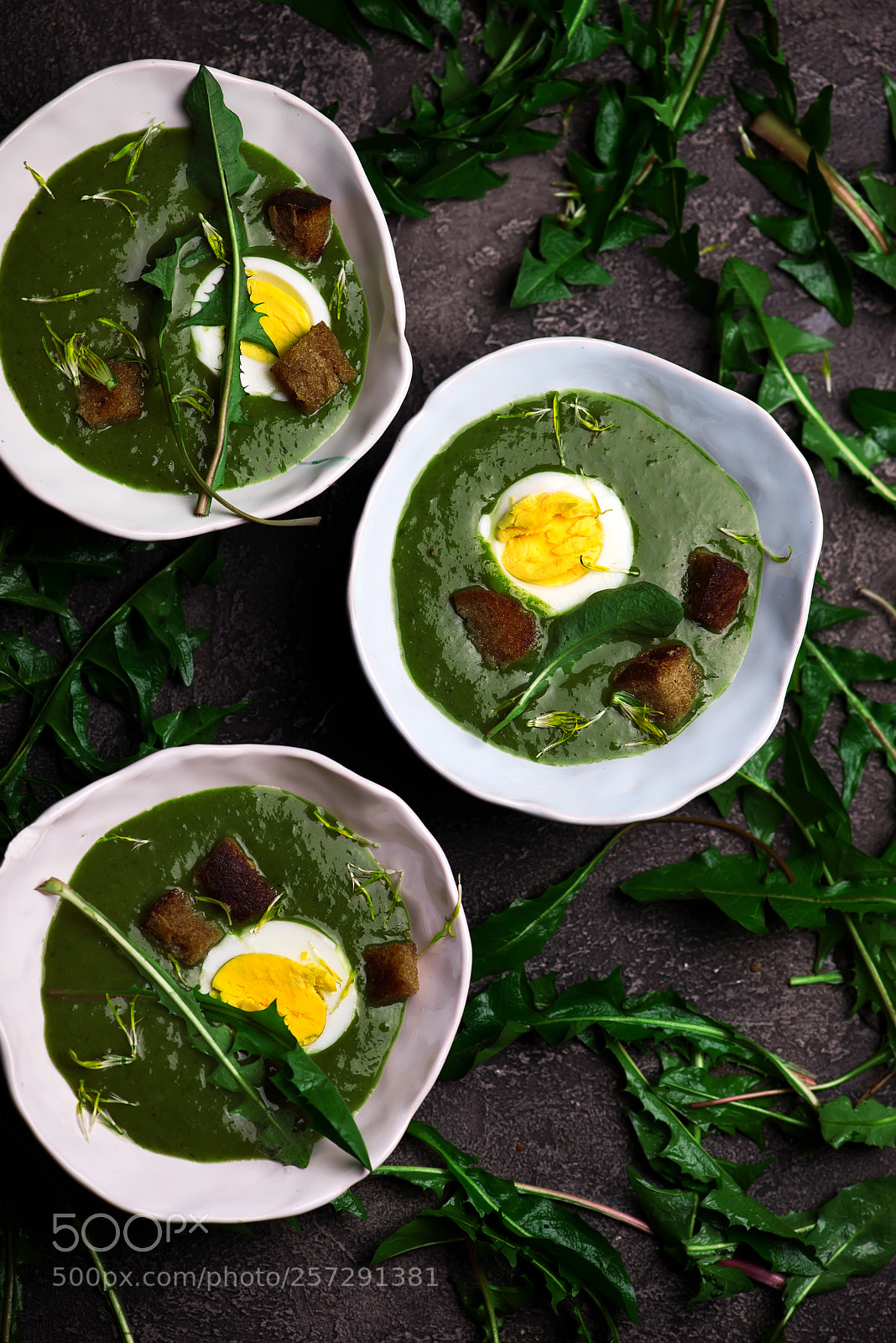 Nikon D610 sample photo. Creamy wild garlic soup photography