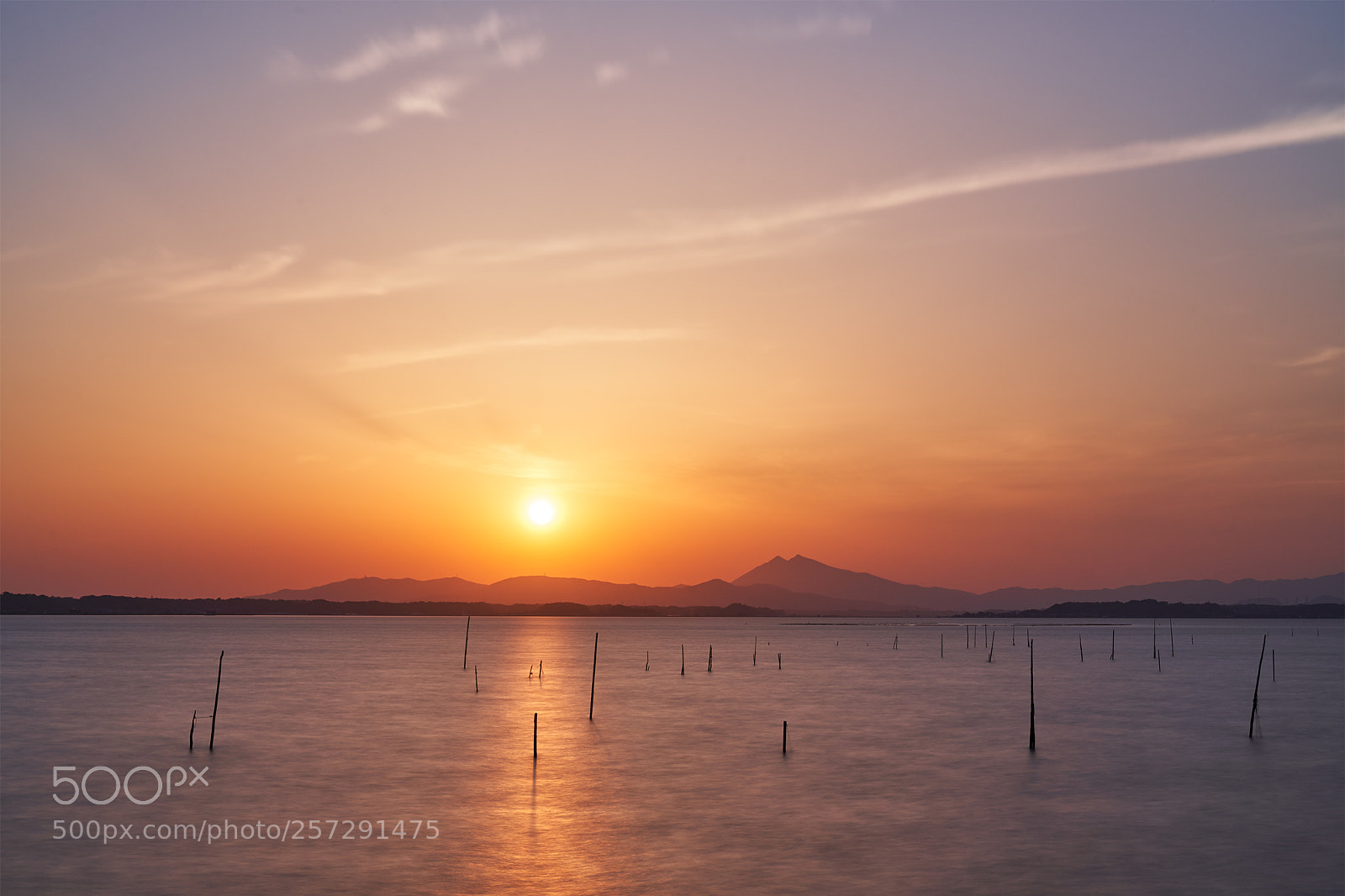Sony a7R III sample photo. Sunset kasumigaura photography