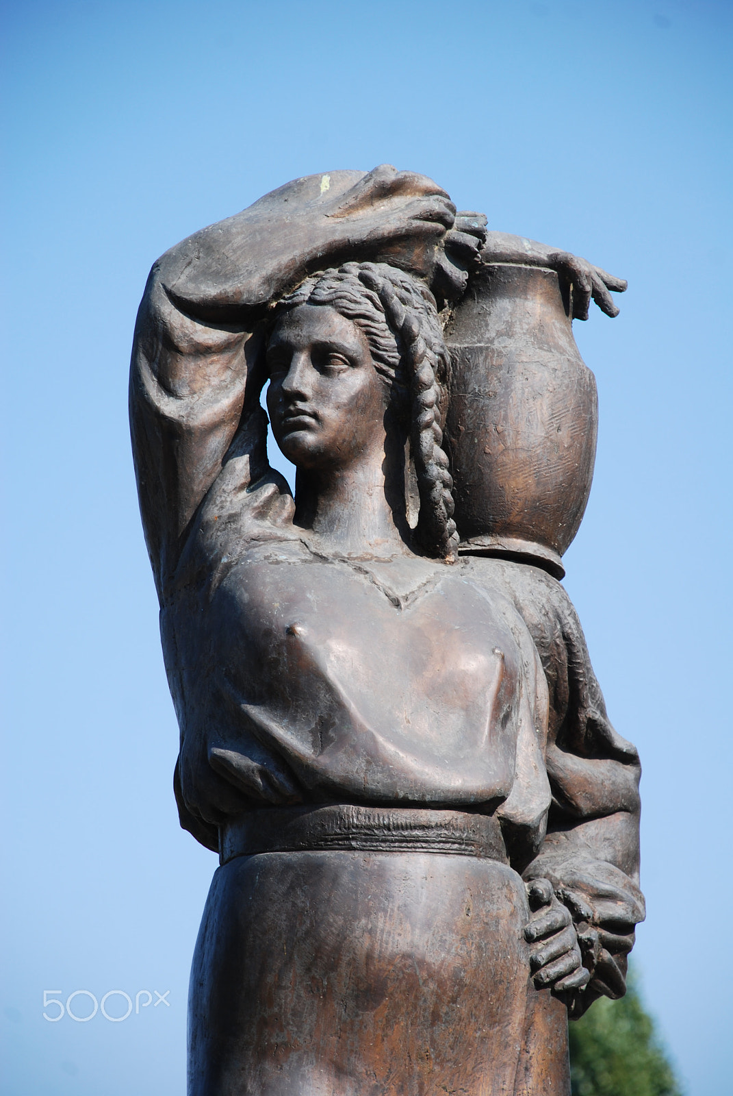 Nikon D80 sample photo. Herastrau park statue photography