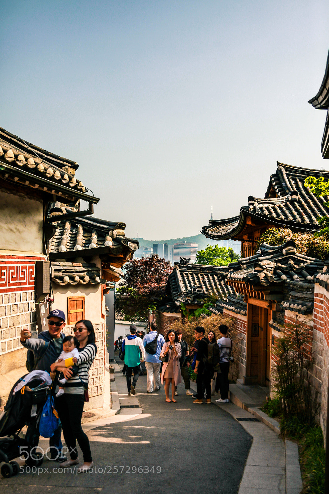 Canon EOS 5D Mark II sample photo. Korea traditional houses. photography