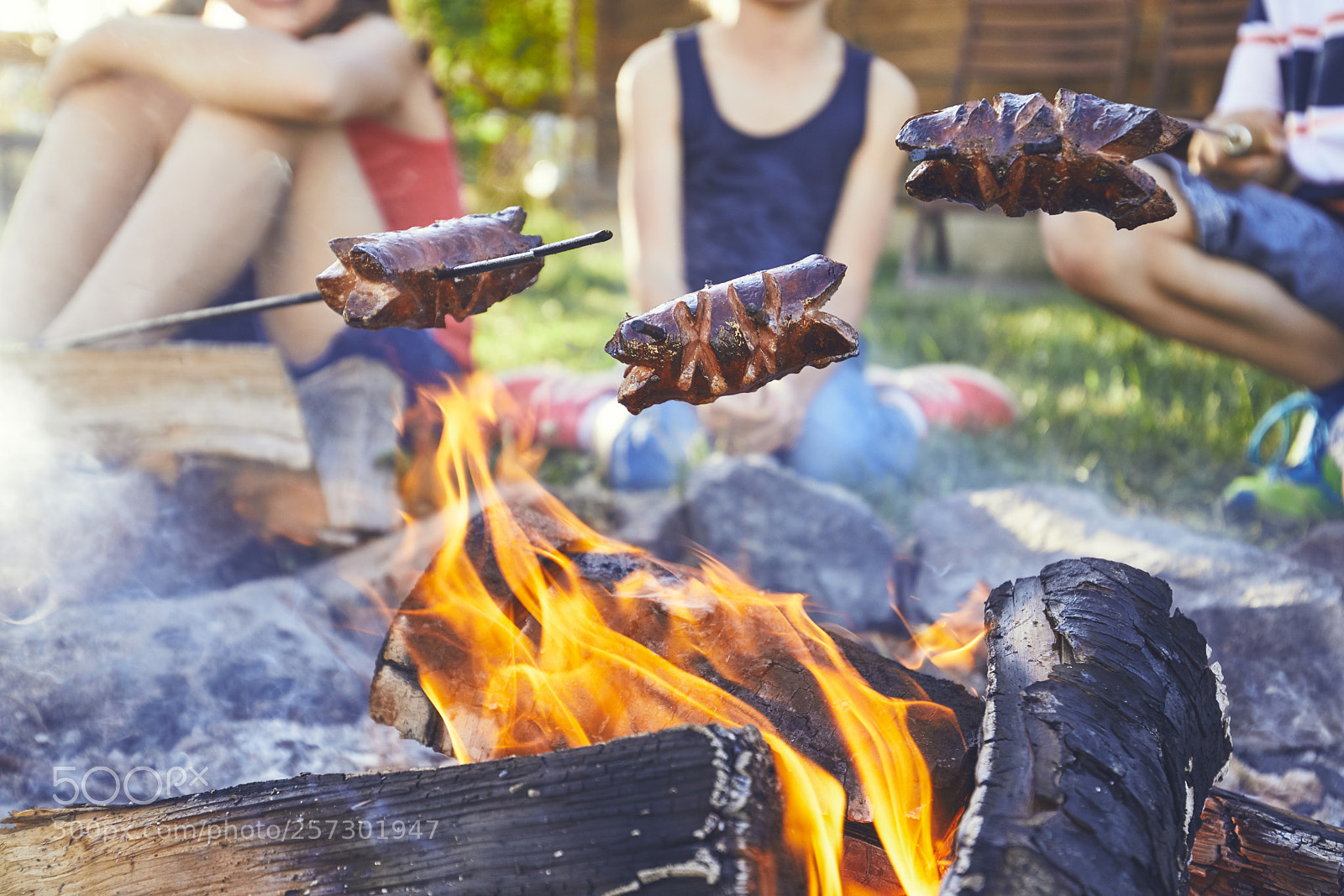 Canon EOS 5D Mark IV sample photo. Children enjoy campfire photography