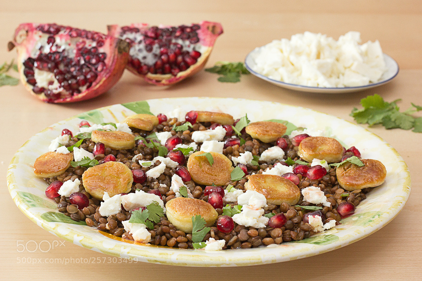Canon EOS 60D sample photo. Salade de lentilles, quenelles photography