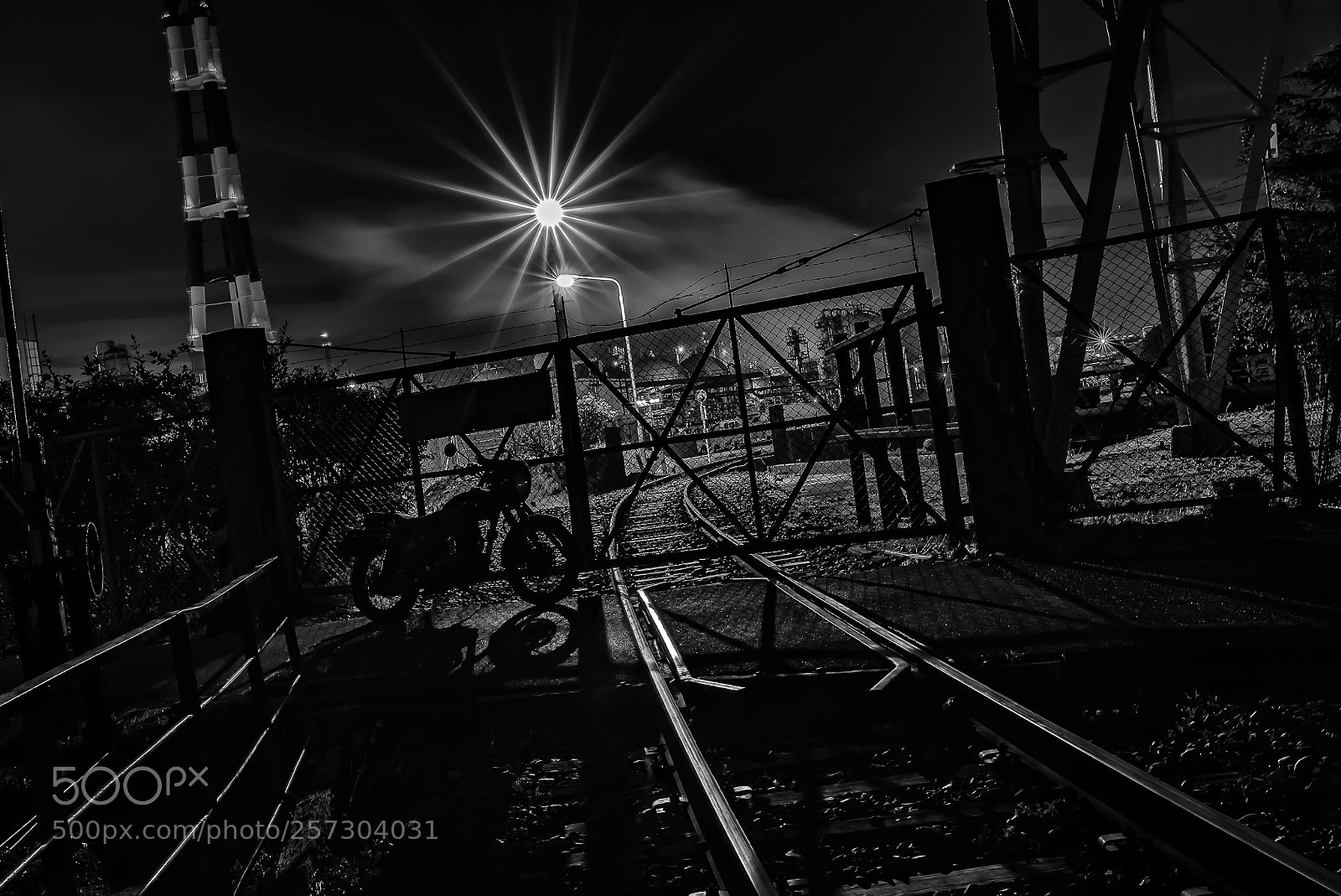 Nikon D750 sample photo. Nighttime rail & motorcycle photography