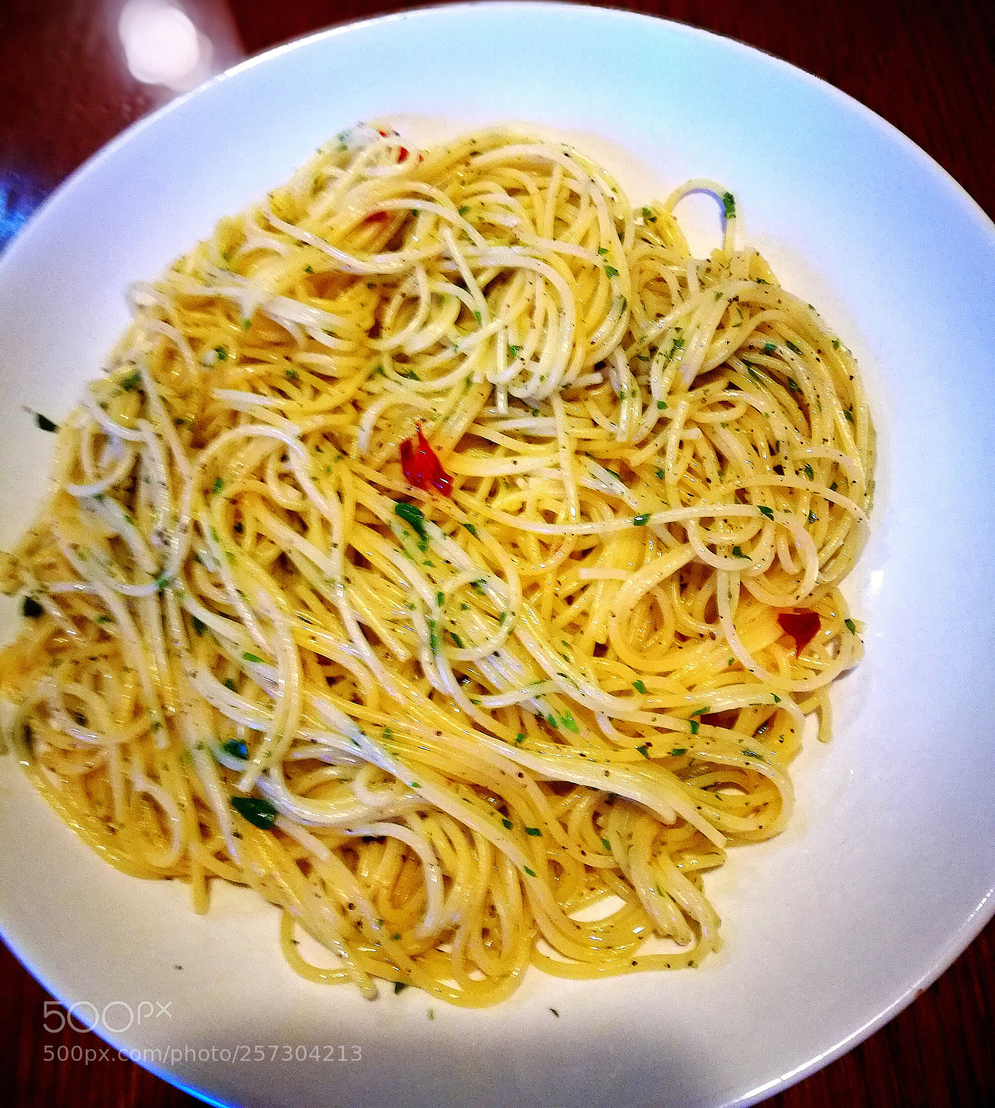 HUAWEI P9 sample photo. Spaghetti aglio-olio-peperoncino photography