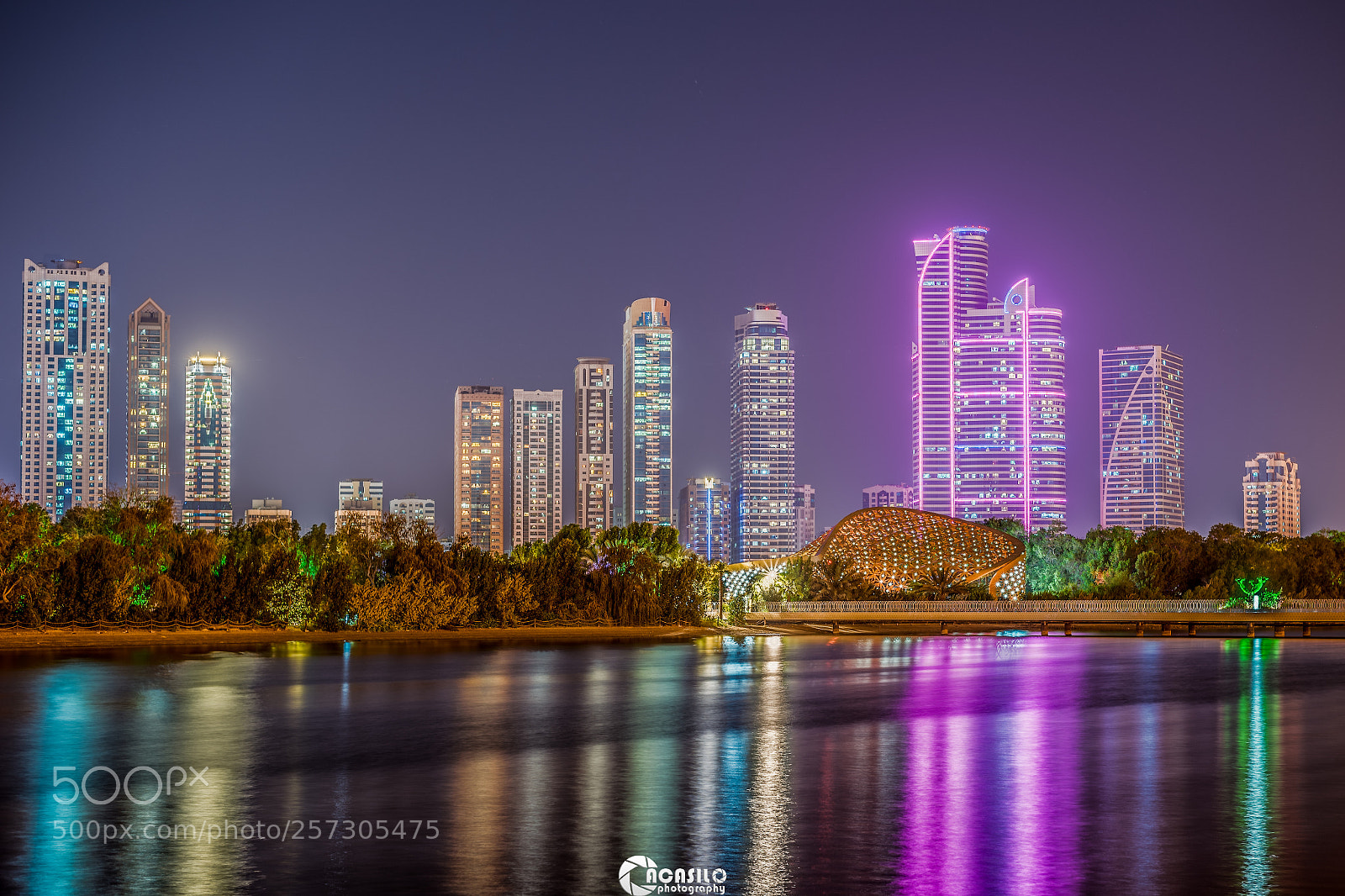 Nikon D750 sample photo. Sharjah y night photography