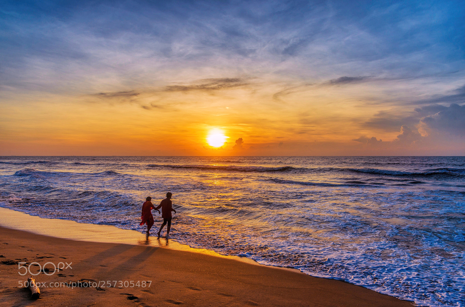 Nikon D610 sample photo. Elliot's beach sunrise, chennai photography