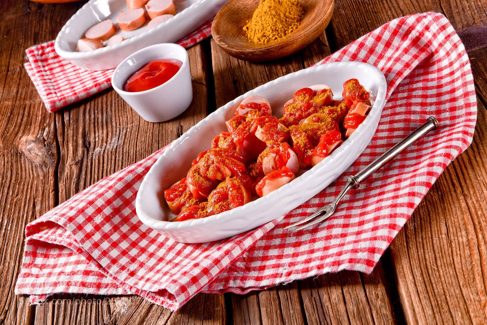 Nikon D810 sample photo. Sausage in curry sauce photography