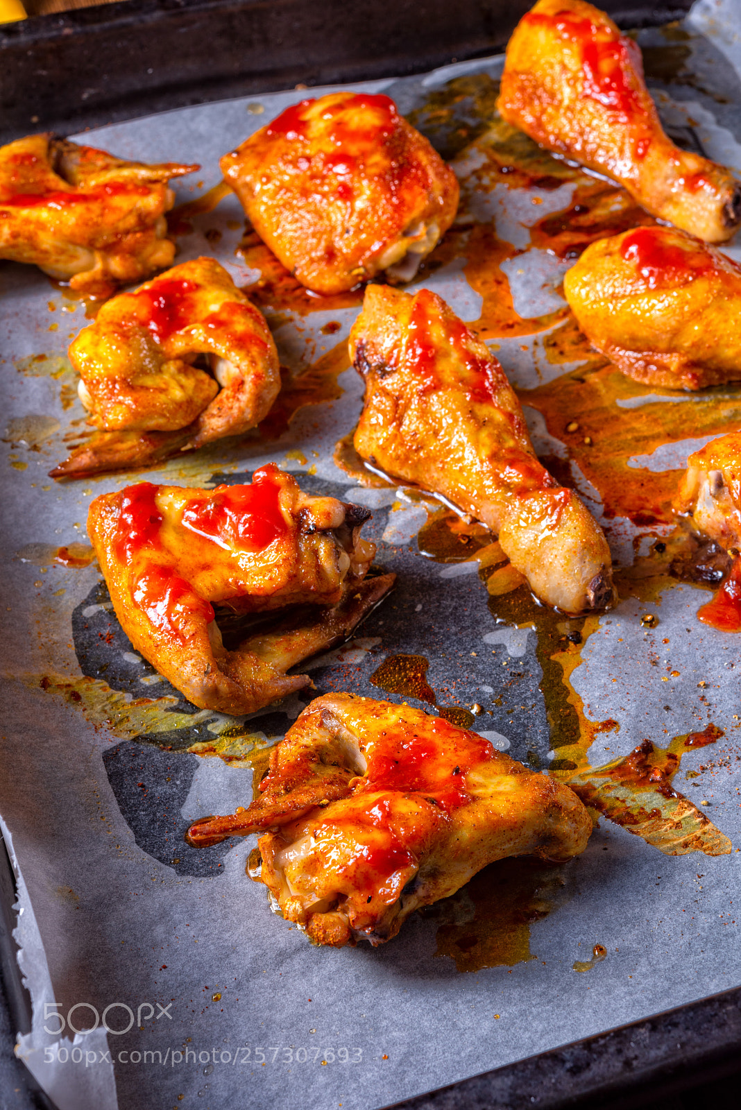 Nikon D810 sample photo. Rustic backed chicken wings,legs photography