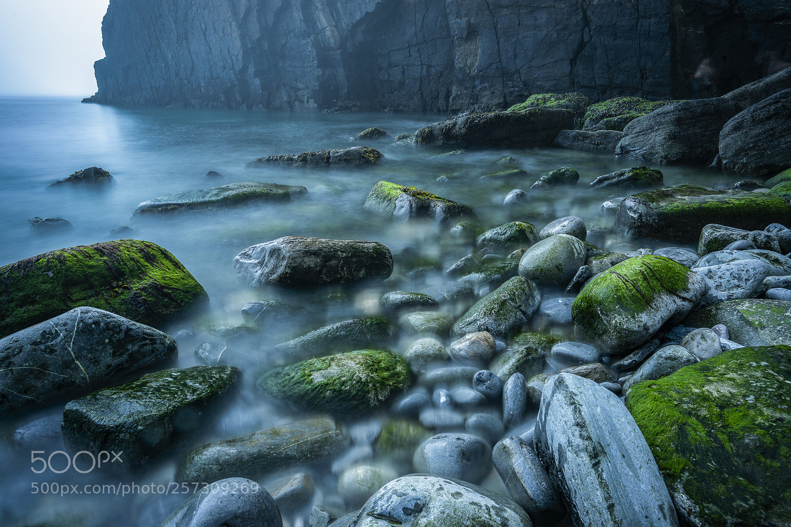 Sony a7R II sample photo. Misty seascape photography