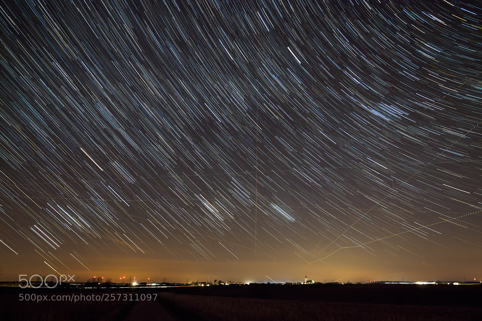 Olympus OM-D E-M1 sample photo. Star trails photography