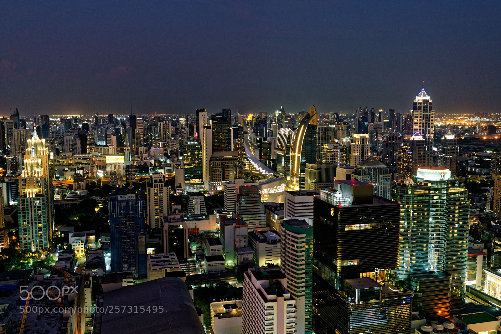 Sony a7R II sample photo. Bangkok skyline @ night photography