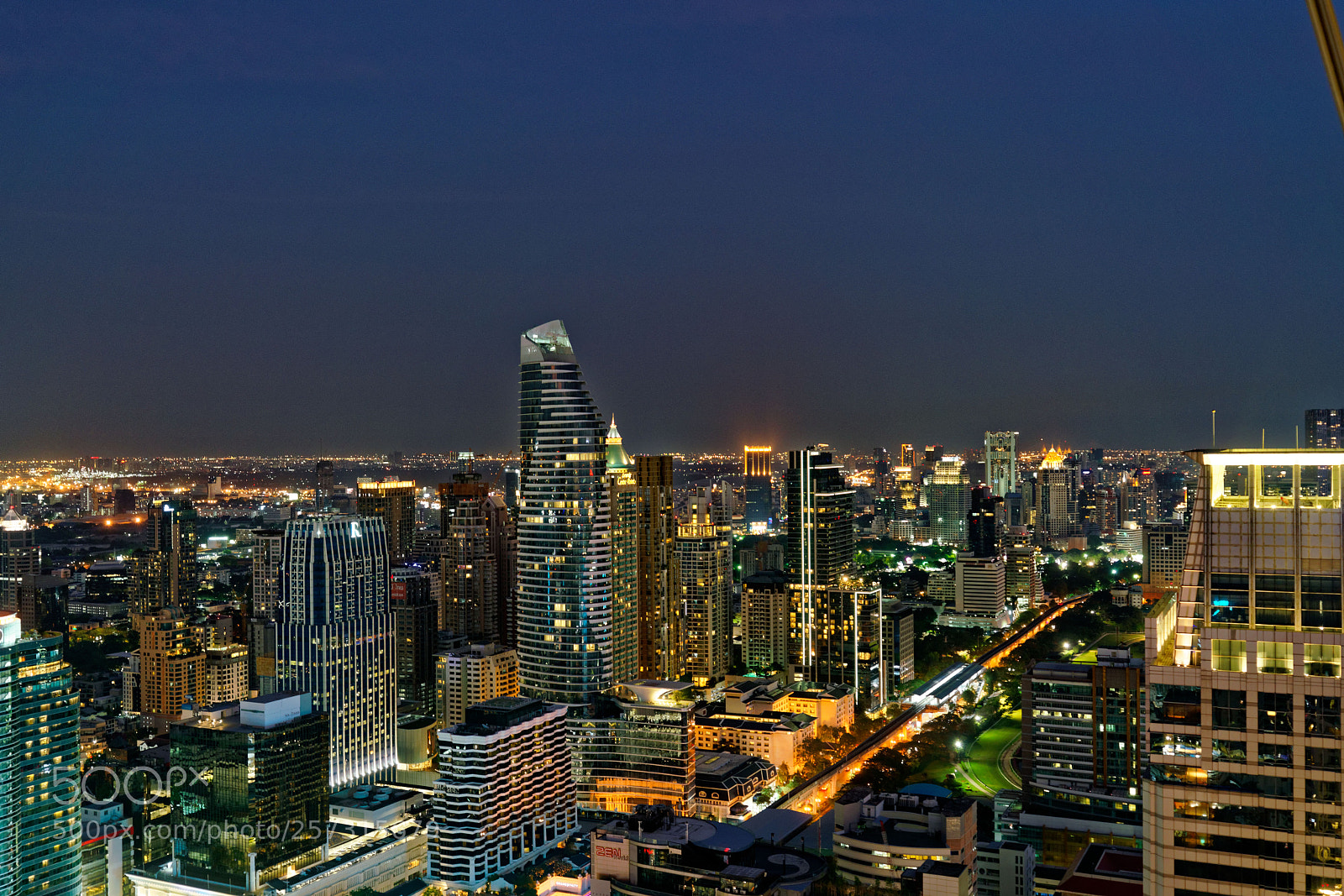 Sony a7R II sample photo. Bangkok skyline @ night photography