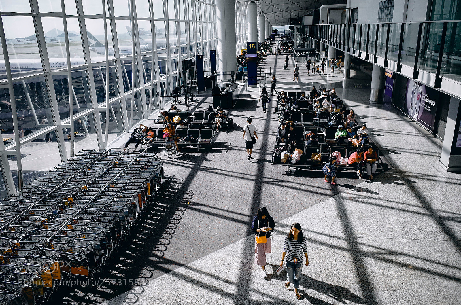 Ricoh GR II sample photo. Hong kong international airport photography