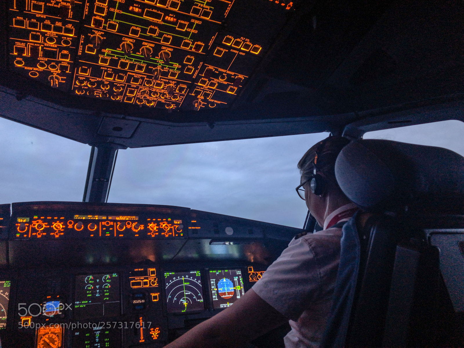Apple iPhone X sample photo. Flight deck photography