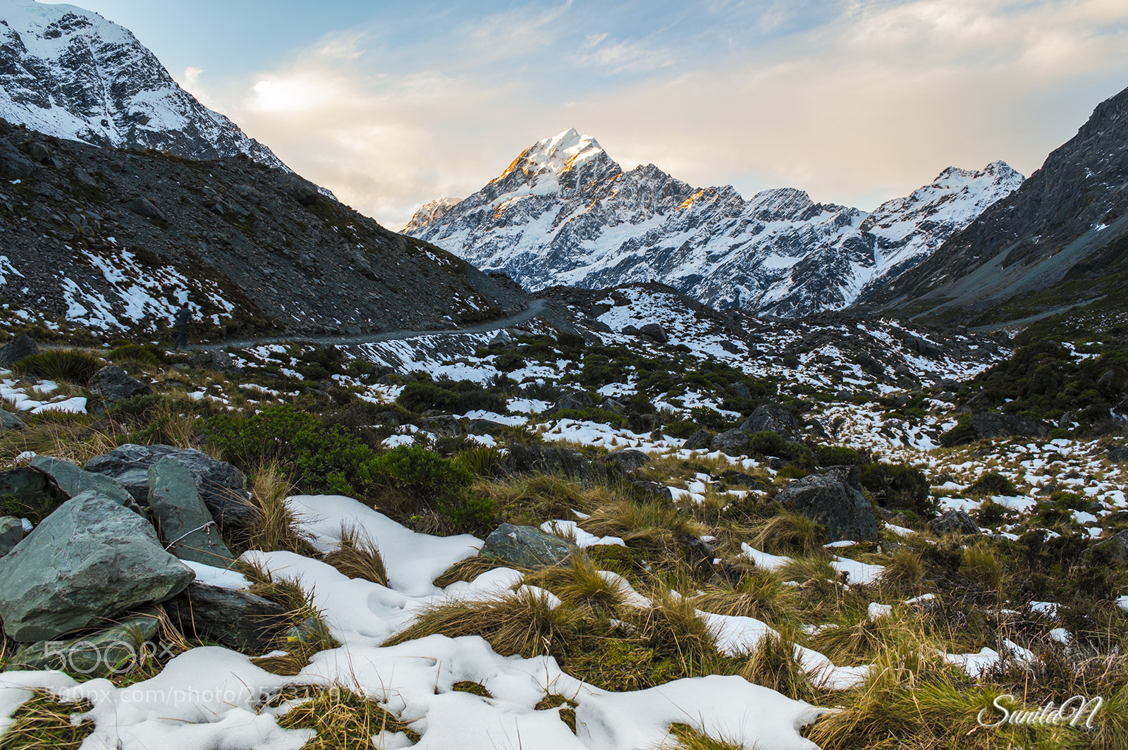 Nikon D3200 sample photo. Hooker valley track, mt photography